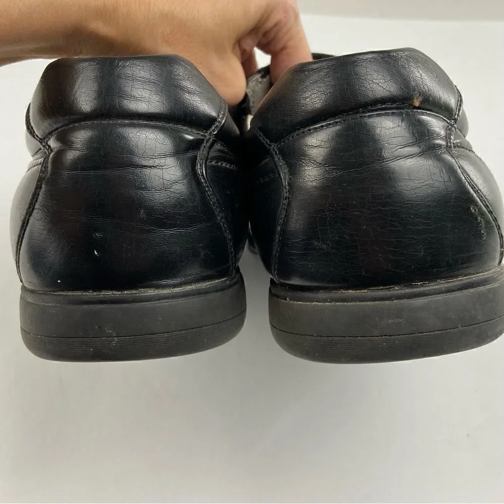 Steve Madden Men’s Leather Loafers Black Size‎ 11.5 Contemporary Minimalist